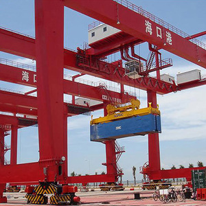 Grue portique électrique YUFEI <span class=keywords><strong>RMG</strong></span> 30T 40T 60T avec PLC, grue portique pour conteneurs, hauteur de levage personnalisable - Product Image 4