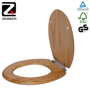 Siège de toilette en bois massif MDF pour articles sanitaires à vendre - Product Image 4