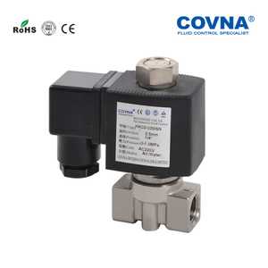 Covna 1/2 inch không áp lực 0 Bar cho đường sắt Brass thép không gỉ DC 12V 24V AC 220V nước <span class=keywords><strong>solenoid</strong></span> van cho thủy lợi - Product Image 5