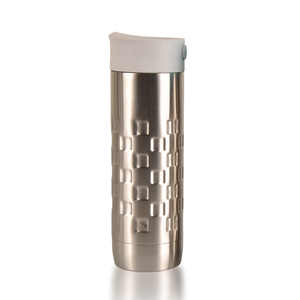 El mejor vendedor <span class=keywords><strong>doble</strong></span> pared al vacío de acero inoxidable taza del viaje con el lado abierto tapa y patrón de perforación en el cuerpo - Product Image 2