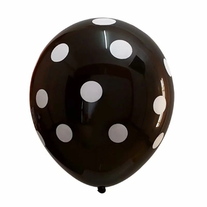 12 Inches Warna Campuran Bulat Polka Dot Balon untuk Dekorasi Pernikahan Balon LaTeX Titik Gelombang Balon