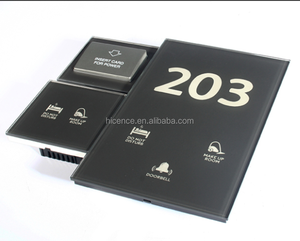أحدث تخصيص نظام غرف الضيوف في الفندق لوحة علامات رقم الغرفة مع جرس DND MUR - Product Image 1