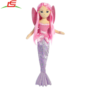 Aurora Monde Mer Scintille Fée Sirène Coralina En Peluche Poupée - Product Image 3
