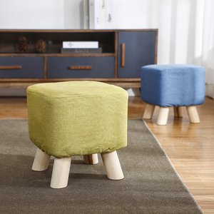 Taburete de pie de madera extraíble/taburete bajo/taburetes de reposapiés de sofá - Product Image 3