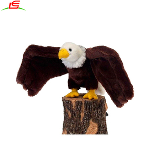 Peluche d'aigle <span class=keywords><strong>chauve</strong></span> américain vif, jouets d'animaux en peluche, peluche d'aigle en fourrure, jouet mural - Product Image 2