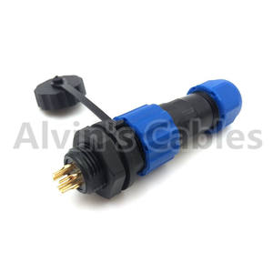 SD13 لحام للماء 5 دبوس IP68 الطاقة للماء كابل إمداد الطاقة مأخذ الذكور الإناث المكونات مصباح ليد قابس طاقة موصل - Product Image 5