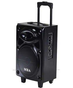 Mô Hình Tư Nhân Bằng Gỗ Spekers Không Dây Đơn 8 Inch Xe Đẩy Loa Với Từ Xa USB SD Fm Radio Chức Năng - Product Image 4