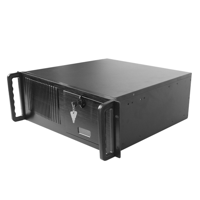 Industrial 4U Rackmount Server Chassis ATX Case with Two CD-Drive for Broadcasting Use in Stock