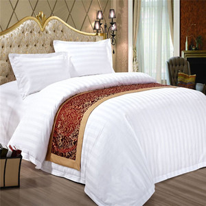 5 Étoiles hôtel pas cher lit ensembles de draps de satin jacquard bambou lyocell literie feuilles - Product Image 1