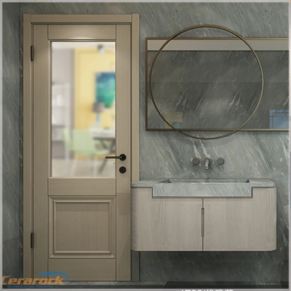 Cerarock goedkope PVC pvc badkamer deur ontwerp, pvc wc deur panel