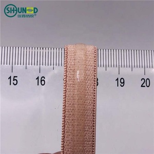 속옷 브래지어 스트랩을위한 맞춤형 폭 탄성 폴리 에스테르 미끄럼 방지 실리콘 테이프 - Product Image 5