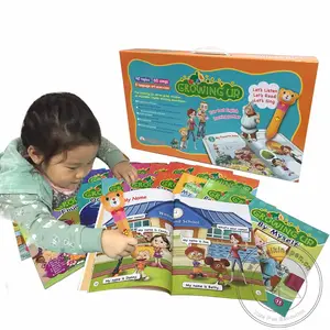 Bolígrafo parlante de Audio personalizado para niños, libro de dibujos animados para aprendizaje de inglés, pluma de lectura para cultivo, para hablar