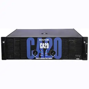 Boutum CA-20 8 ohm stereo 1300W Professional Audio 2 Channel Power Amplifier