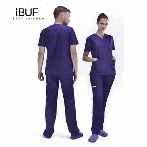 Surgeon <strong>Scrubs</strong> Set Unisex <strong>Scrubs</strong> Uniform <strong>Purple</strong> <strong>Scrubs</strong> Design - Product Image 6