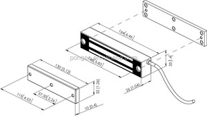 Waterproof Keyless Magnetic Lock 400Lbs/180Kgs Keyless <b>Maglock</b> Lock - Product Image 2