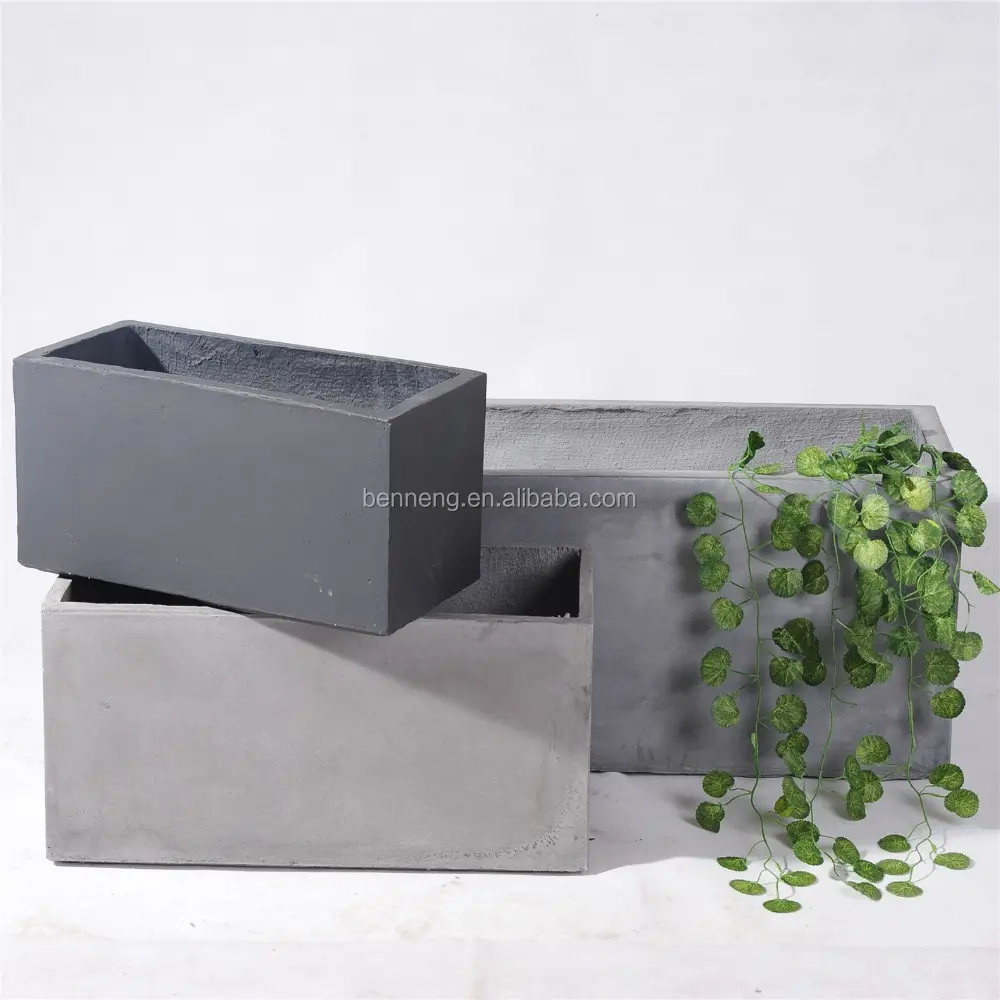 Custom garden planters outdoor large rectangular different size flower pot