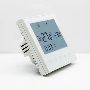 White Backlight Digital Wireless Floor Heating Thermostat