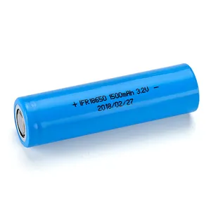 IFR 18650e 18650 3.2v lifepo4 1500mah battery cells in rechargeable battery