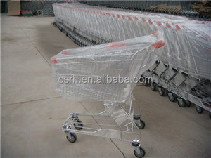 Stockage Courses Au Supermarché <span class=keywords><strong>Chariot</strong></span> Métal Utilisé Caddies - Product Image 3