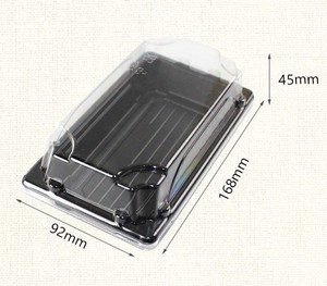 Antifog Hộp Đóng Gói Sushi Bằng Nhựa Hình Chữ Nhật <span class=keywords><strong>PS</strong></span> Hộp Đựng Sushi Lấy Ra Khay Đóng Gói Sushi - Product Image 3