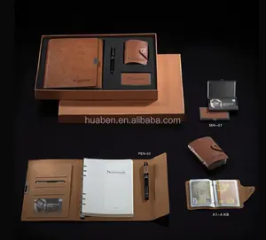 2024 customized business notebook gift set luxury custom logo journal diary