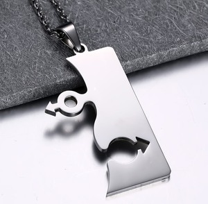 Collier <span class=keywords><strong>Symbole</strong></span> Masculin à la Mode Collier Pendentif Gay pour Couples - Product Image 2