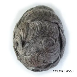 CBIO-línea de cabello Natural Invisible para hombre, prótesis de cabello masculino, el mejor tupé, reemplazo de cabello de piel fina de 0,05-0,06mm