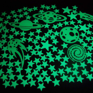 Gift Eco-friendly Design Glitter Stickers <strong>Glow</strong> <strong>in</strong> <strong>the</strong> <strong>Dark</strong> <strong>Stars</strong> Dots for Ceiling - Product Image 4