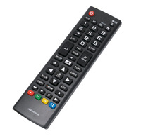 AKB74475490 Control remoto universal TV Código fijo Negro 2 AAA Batería Apto para LED LCD Smart TV