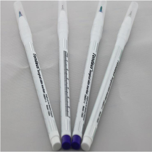 Pennarelli Chirurgici Viola e Blu, Penna per Marcatura Cutanea, Penna per Tatuaggi con Righello di Carta - Product Image 5