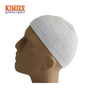 2023 Custom Solid Colored Elastic Skull Cap Kufi Hats