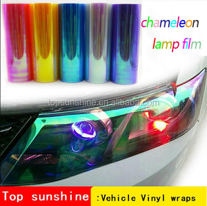 Lámpara coche vinilo del abrigo de colores camaleón película de <span class=keywords><strong>la</strong></span> linterna luz de <span class=keywords><strong>niebla</strong></span> cubierta de pegatinas de protección - Product Image 1
