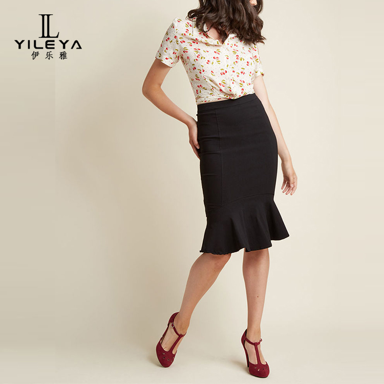 2019 Latest New Fashion Black Sexy Hip Women High Waist Short Skirt