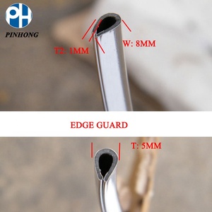 Molding Pintu Mobil Trim Krom/Molding Pelindung Tepi