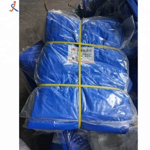 Zware <span class=keywords><strong>160gsm</strong></span> Blauwe Pe Dekzeil Plaat 43/44 \ "Breedte 600d-1200d Garen Telling Waterdichte Multifunctionele Industriële Stof Donker - Product Image 1