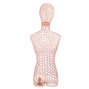 Venta al por mayor Metal Art Famale maniquí <span class=keywords><strong>modista</strong></span> vestido forma parte superior del cuerpo maniquí - Product Image 4
