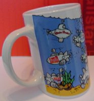 Oblique en céramique tasse