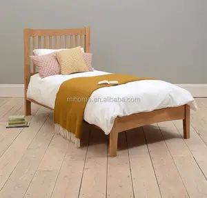 ベッド寝室家具無垢パインウッド英国シングルベッド