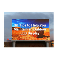 Affichage LED de film en plein air HD, fournisseur de vidéo LED, panneau vidéo de rue, Module d'affichage LED