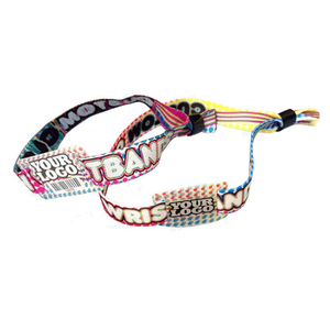 Poliéster personalizado seguridad partido ID pulsera de tela con el logotipo <span class=keywords><strong>para</strong></span> el festival - Product Image 6