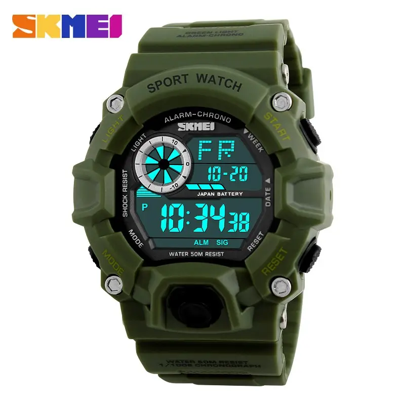 S SHOCK Men Sports Watches SKMEI Luxury Brand Camouflage Watches Digital LED Waterproof Wristwatches Relogio Masculino