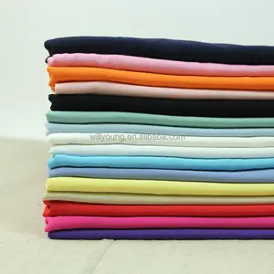 Poplin tecido 100% de algodão artificial, material de fibra de algodão dyed spun rayon medidor de preço alta qualidade para colcha