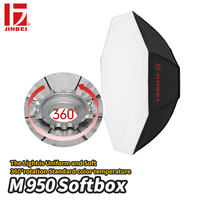 JINBEI M-950 Diamètre 95cm Studio Octagonal Studio Softbox avec monture Bowens pour flash studio lumière portrait photographie de studio