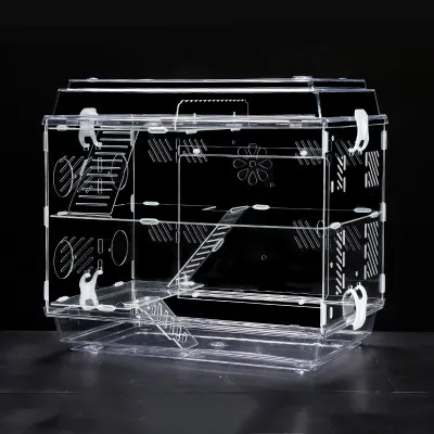 Transparent acryl doppel-schicht super großen hamster käfig