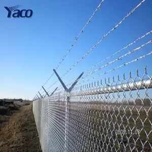 top barbed wire used chain link fence panel post for house
