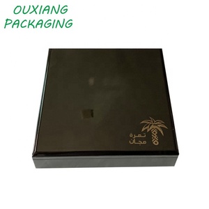 Caja de regalo de madera de lujo con laca negra de piano, nuevo diseño - Product Image 3