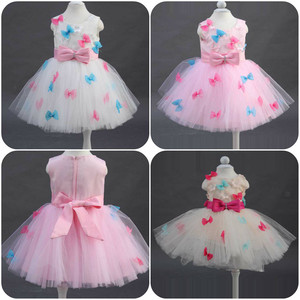 Nueva moda sin mangas baby girl <span class=keywords><strong>organza</strong></span> del vestido de boda - Product Image 1