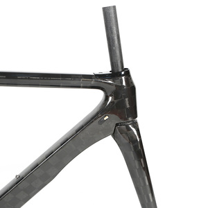 raw carbon bike frame