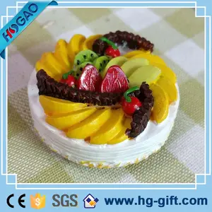 Polyresin/Смолы пользовательские 3d вкусный фруктовый торт магнит на холодильник стикер