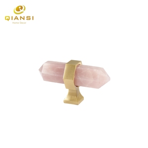 천연 자수정 황동 모던 방청 도어 크리스탈 가구 캐비닛 서랍장 옷장 주방 욕실 거실용 - Product Image 3